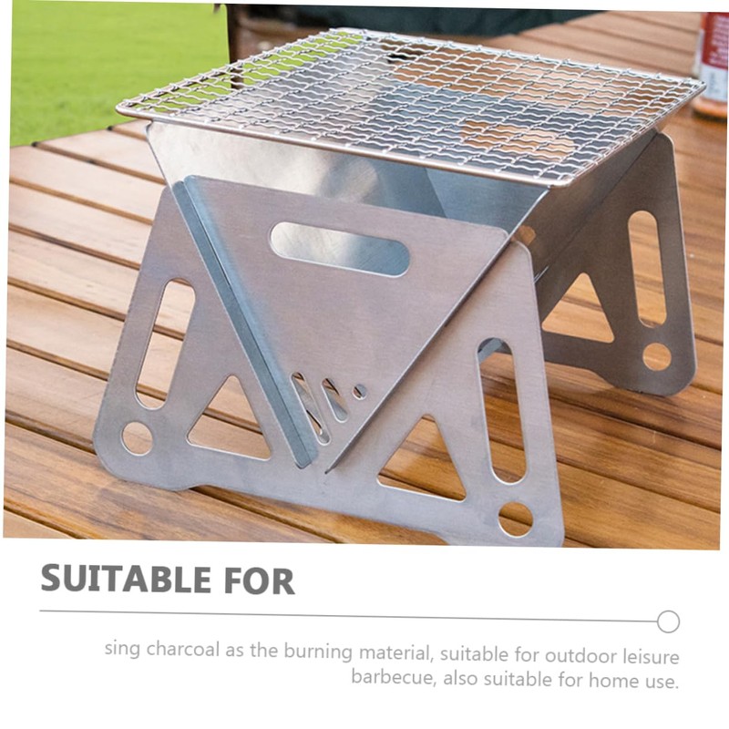 Mipcase Portable Camping Grill Barbecue Rack for Outdoor Bbq Lightweight