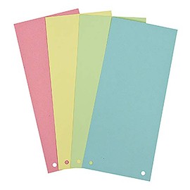 SOE 01598 Pa = Pack of 100 Separation Strips 4x Assorted Colours of Pink, Blue, Green, Yellow