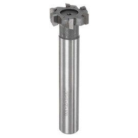 sourcing map T-Slot Milling Cutters, 8mm Depth 30mm Cutting Dia 16mm Shank Tungsten Carbide Tip 6 Flutes T Slot End Mill for Stainless Steel Copper Aluminum