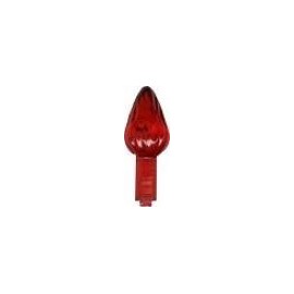 Ceramic Christmas tree plastic light up twist bulbs medium in ALL RED replacement tree bulbs/lights (100 quantity)