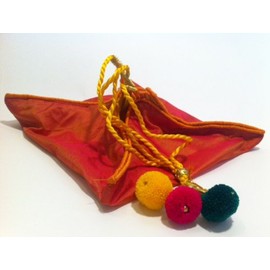 Indian Baby Shower Sreemantham Ceremony Godh Bharai - Silk Khola Bag Pouch 8x7" [sku100125]