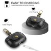 Leather Case for AirPods Pro 3, Shockproof Cover with Keychain,