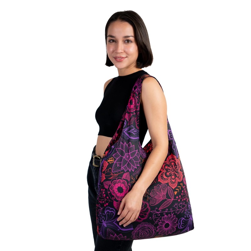 Nanobag - Bolsa de mano ultraligera de tamaño extragrande para