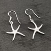 Silverly 925 Sterling Silver Starfish Earrings - Solid Silver Drop