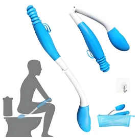 Foldable Butt Wiper Tool - Toilet Aids for Wiping Bottom Buddy Wiper Self Wipe Assist Wand - Daily Living Bathroom Aids for Limited Mobility