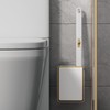 Disposables Toilet Brush with Liquid Wall-Mounted Tool for Bathroom Replacement