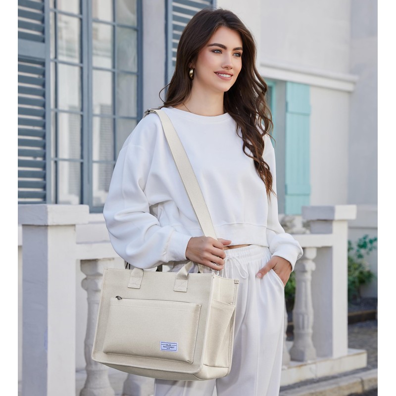 KALIDI FANCY FOREST Tote Bag, Shoulder Bag with Multiple Pockets,