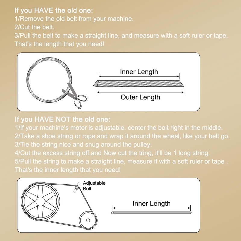 sourcing map 3LK340 Cord Belt Grey, 3/8" x 34" Lawn