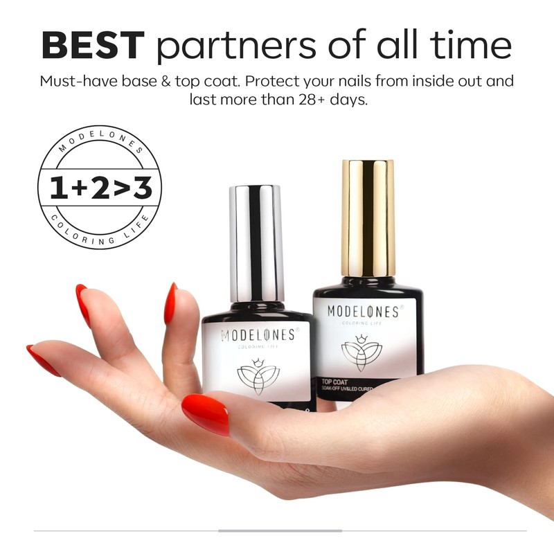 modelones 7-in-1 Builder Gel for Nails and Top Coat Gel
