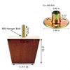 Maricome 2 Inch Furniture Legs Solid Wood Sofa Couch Ottoman