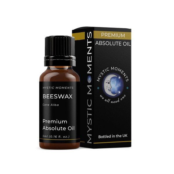 Mystic Moments | Beeswax Absolute Oil 5ml (Cera Alba) Pure & Natural Absolute Oil for Skincare, Perfumery & Aromatherapy
