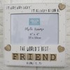Photo Frame The Worlds Best Friend Friendship Gift Letters Tile
