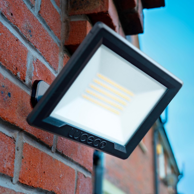 Luceco Outdoor Security LED Floodlight for Driveways, Walkways and Gardens,