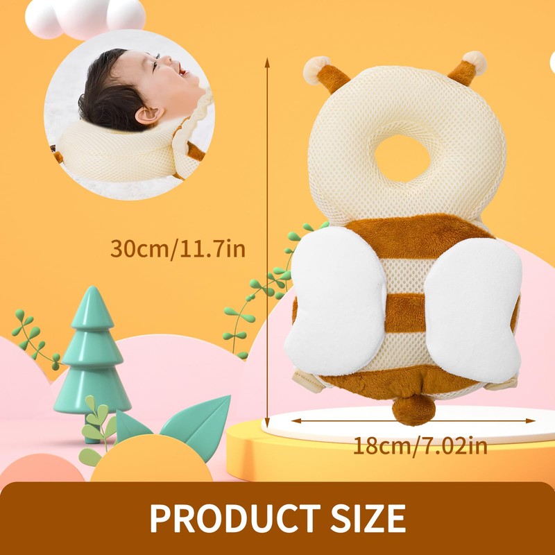 Baby Head Guard Backpack, Soft and Comfortable, Cute Design, Adjustable