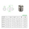 M16 x 8 mm Cross Cable Clamps Wire Rope Cross