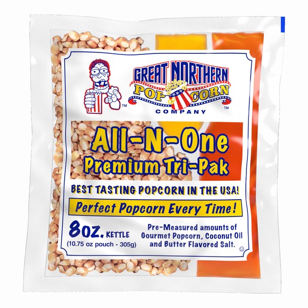 Great Northern Popcorn Premium 8 Ounce (Pack of 40)