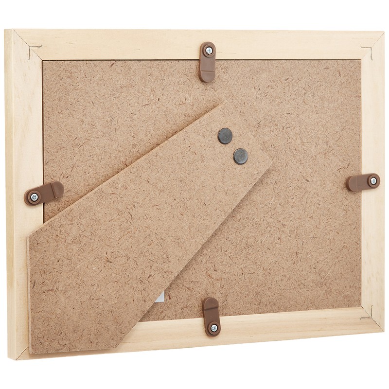 FUJICOLOR 52249 MT-KII Photo Frame, Wood Base, L/Postcard/2L Wood, Beige