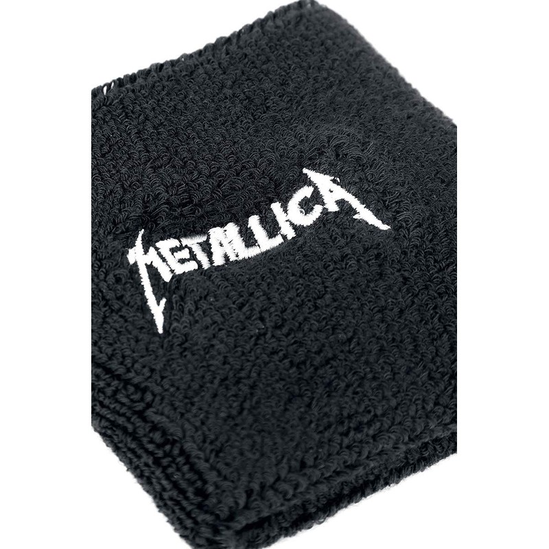 Metallica Logo - Wristband Sweatband Black