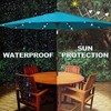 Blissun 9 ft Solar Umbrella 32 LED Lighted Patio Umbrella