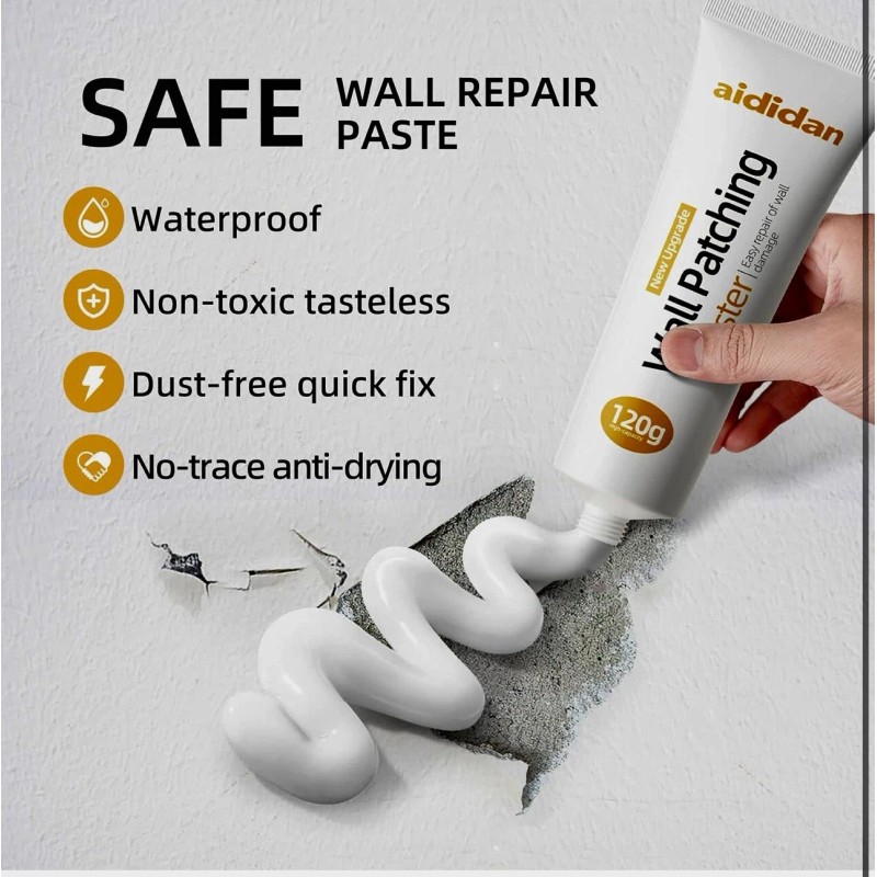 aididan Drywall Repair Kit Hole Repair Patch Kit Wall Spackle