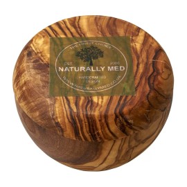 Naturally Med Olive Wood Sugar Pot/Salt Keeper