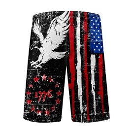 FT FENTENG Mens Swim Trunks for Mens, Patriotic 1776 American Flag Mens Board Shorts Swimwear Bathing Suit with Mesh Lining, Funny Hawaii Quick Dry Beach Shorts for Men Swimming Trunks, Medium