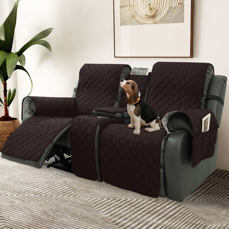 Loveseat Recliner Cover with Center Console, 100% Waterproof Pet Cover