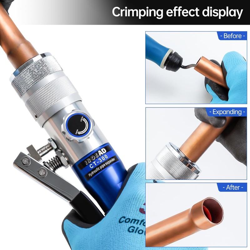 IBOSAD HVAC Hydraulic SWAGING tool kit for copper tubing Expanding