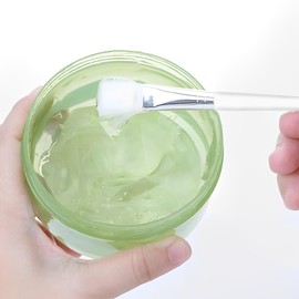 Face Mask Brush Clear 24 Pcs, Soft Facial Mask Applicator Esthetician Supplies, Flat Makeup Brushes for Facial Spa Cleansing Mud Mask Cream DIY Beauty Brush