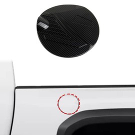 Fewshaw Carbon Fiber Style Fuel Tank Cover Gas Door Molding Accessories Trim for 2024 Toyota Tacoma