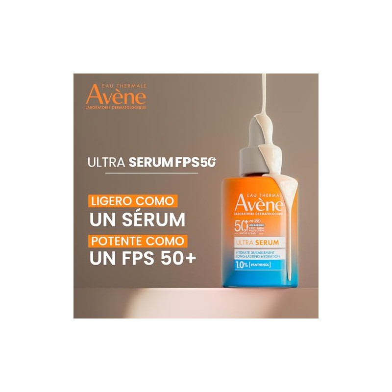Avene Ultra Serum Protector Solar Facial FPS50+ Antioxidante, 30ml