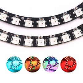 Sparkleiot 128 Bit WS2812 RGB LED Ring with 3P Wire, WS2812B 5050 Addressable LED Pixel Full Color with Built-in Drivers DC5V for Arduino Raspberry Pi ESP8266