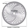 10" x 80T Carbide Tip Brush Cutter Blade&9" x 20T