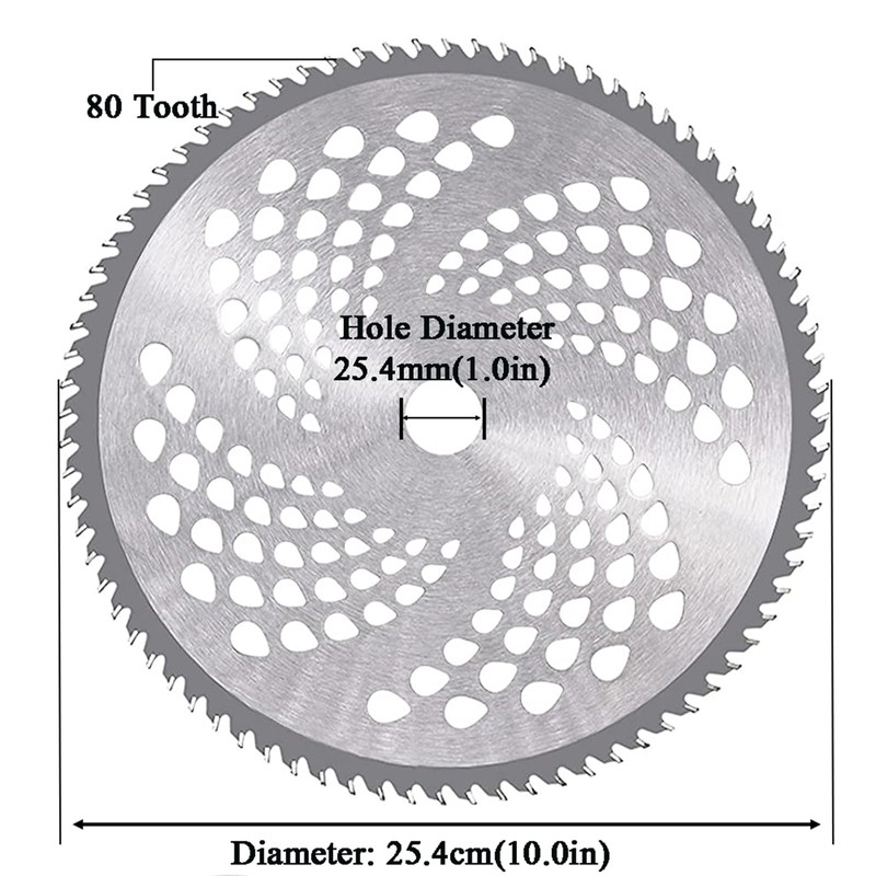 10" x 80T Carbide Tip Brush Cutter Blade&9" x 20T