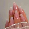Yivaiks Bling Coffin Press on Nails Medium Fake Nails Tips
