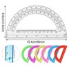 Unjoo Plastic Protractor Math Protractors 180 Degrees for Geometry Classroom