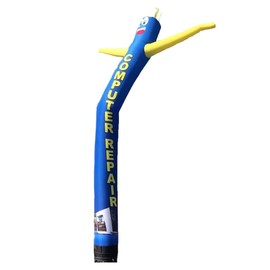 Inflatable Tube Man Guy Puppet Waving Dancer 18ft - Computer Repair (Blue) - Body only, Without air Blower