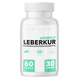 Saint Nutrition® Leberkur – 60 hochdosierte Kapseln mit Cholin zur Unterstützung der Leberfunktion – natürliche Rezeptur ohne künstliche Zusatzstoffe – ideal als tägliches Nahrungsergänzungsmittel