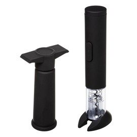 SG Secret de Gourmet Secret de Gourmet Sommelier 4-Piece Corkscrew & Wine Accessories, Black, cm