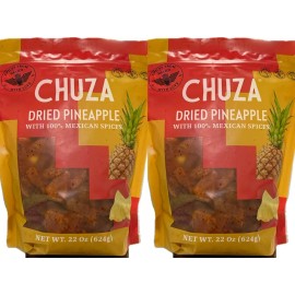 Chuza 2 Packs Chuza Dried Pineapple with 100% Mexican Spices 22 OZ (624g) 44 OZ Total