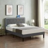 Vecelo LED Light Queen Full Twin Bed Frame with USB