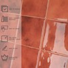 Peel and Stick Backsplash Tiles, 10 Sheets Red Orange Safi