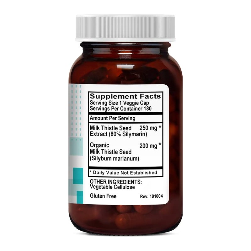 Kovite Milk Thistle Standardized 80% Silymarin - Kosher - 180