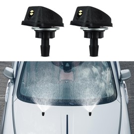 Lyxheth 2PCS Car Front Windshield Washer, Windshield Sprayer Nozzle, Windshield Spray Nozzle Wiper Spray Washer Jet, Car Accessories Automotive Wiper Nozzles Universal for Most Cars Trucks