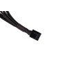 Alphacool Y-Splitter 4-Pin to 4x 4-Pin PWM, 15 cm, Black