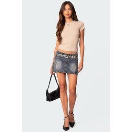 Tay Short Sleeve Top - Color: BEIGE, Size: S