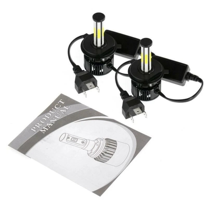 IRONWALLS 6Sides H4/9003/HB2 LED Headlight Bulbs Kit High Low Dual