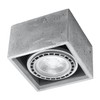 Licht-Erlebnisse Spotlight Lamp Grey Square W 14 cm H 9