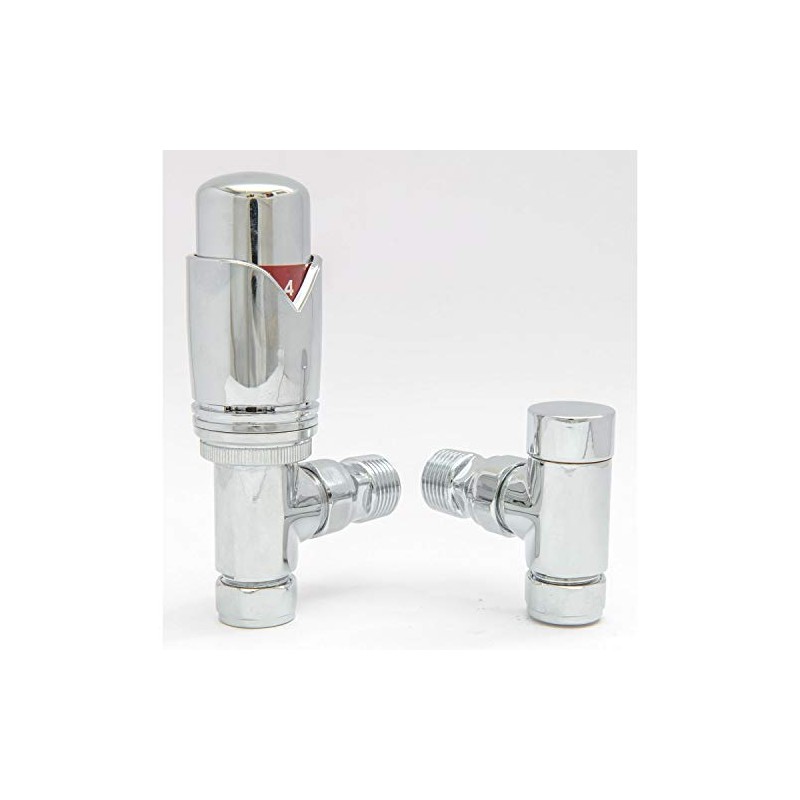 Hot Flow | Marella Modern Thermostatic Radiator Valve Angled TRV