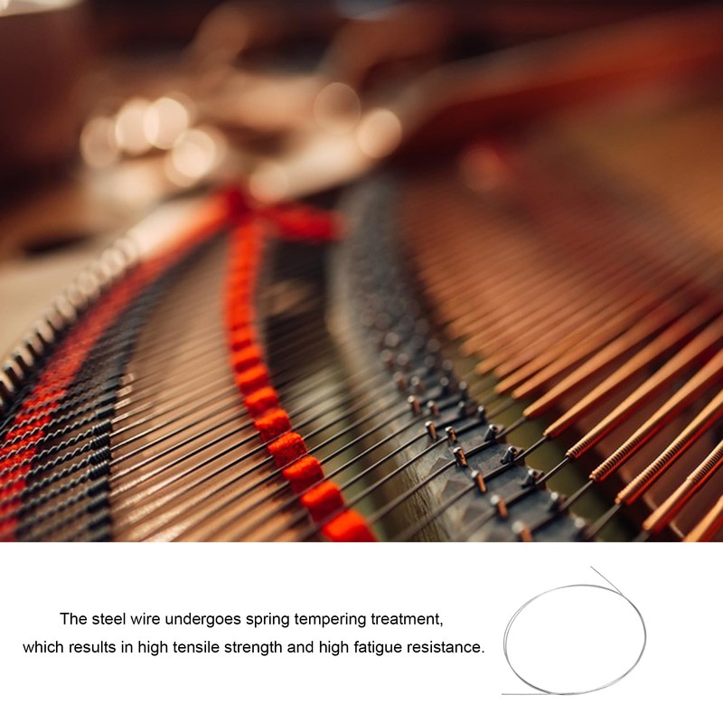 Yibuy 18# Piano Music Wire Replacement Strings 1mm Dia Musical